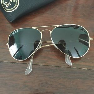 Polarized rayban aviators